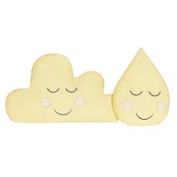 Almofada Gotinha e Nuvem Amarelo 2 Peças Almofada Gotinha e Nuvem Amarelo 2 Peças