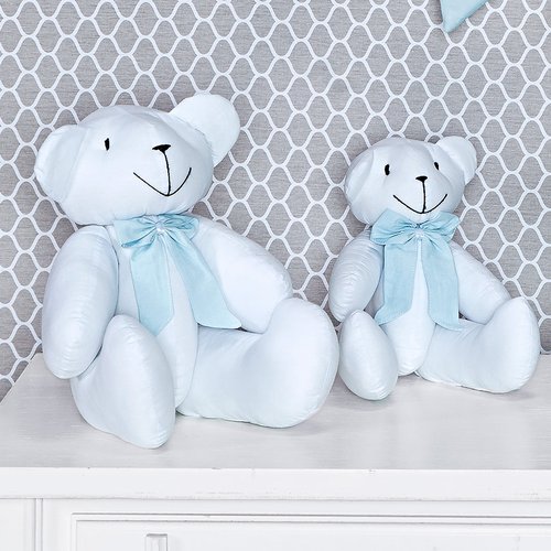 Ursinhos Decorativos Azul Bebê 2 Peças