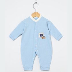 Macacão Manga Longa Teddy Azul Macacão Manga Longa Teddy Azul