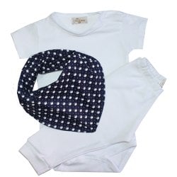 Kit Maternidade Coroa Body + Mijão + Bandana 3 Peças Kit Maternidade Coroa Body + Mijão + Bandana 3 Peças
