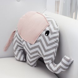 Almofada Elefante Chevron Rosa Almofada Elefante Chevron Rosa