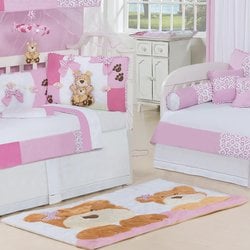 Tapete de Quarto Bebê Menina Pelúcia Mamãe Ursa Tapete de Quarto Bebê Menina Pelúcia Mamãe Ursa