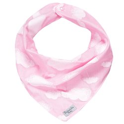 Babador Bandana Nuvem Rosa Babador Bandana Nuvem Rosa