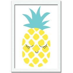 Quadro Decorativo Love Fruit Abacaxi Quadro Decorativo Love Fruit Abacaxi