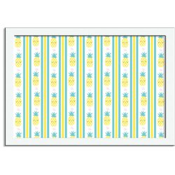 Quadro Decorativo Love Fruit Abacaxis Listras Quadro Decorativo Love Fruit Abacaxis Listras