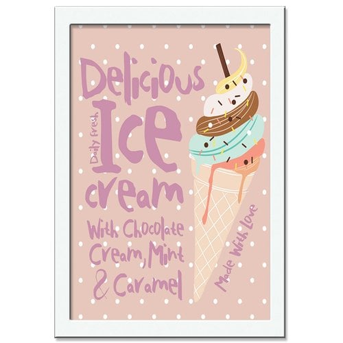 Quadro Decorativo Ice Cream Delicious
