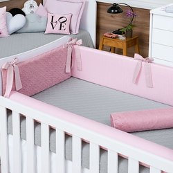 Kit Berço Little Ballerina 100% Algodão 9 Peças Kit Berço Little Ballerina 100% Algodão 9 Peças