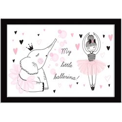 Quadro Decorativo Little Ballerina Friendship Quadro Decorativo Little Ballerina Friendship