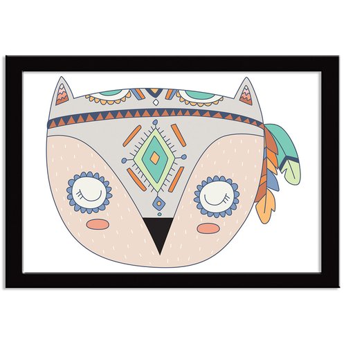 Quadro Decorativo Indian Fox Coruja
