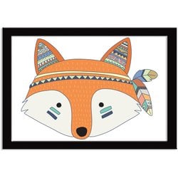 Quadro Decorativo Indian Fox Raposinha Quadro Decorativo Indian Fox Raposinha