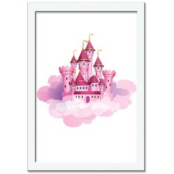 Quadro Decorativo Unicorn Castelo Quadro Decorativo Unicorn Castelo