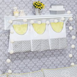 Porta Fraldas + Prateleira Nuvem e Gotinha Amarelo Porta Fraldas + Prateleira Nuvem e Gotinha Amarelo