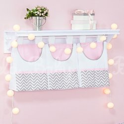 Porta Fraldas Varão Nuvem e Gotinha Rosa Porta Fraldas Varão Nuvem e Gotinha Rosa
