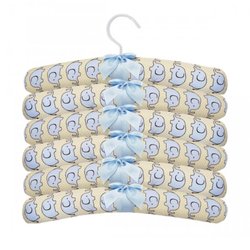 Kit de Cabide Elefantinho Azul 6 Peças Kit de Cabide Elefantinho Azul 6 Peças