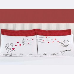 Jogo de Fronha Emoções Love Songs 2 Peças Jogo de Fronha Emoções Love Songs 2 Peças
