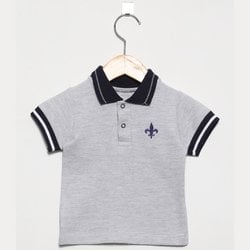 Camisa Infantil Polo Germany Cinza Camisa Infantil Polo Germany Cinza