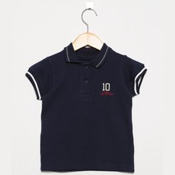 Camisa Infantil Polo Kids Ten Marinho Camisa Infantil Polo Kids Ten Marinho