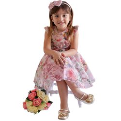 Vestido Infantil Poliana Rosa Vestido Infantil Poliana Rosa
