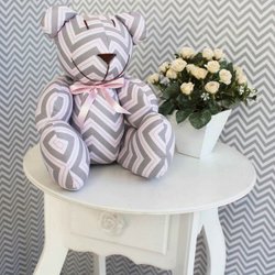 Ursinho Decorativo Chevron Rosa Ursinho Decorativo Chevron Rosa