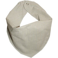 Babador Bandana Listras Bege Babador Bandana Listras Bege