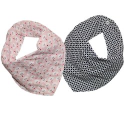 Babador Bandana Rosa e Marinho 2 Peças Babador Bandana Rosa e Marinho 2 Peças