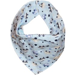 Babador Bandana Carrinhos Azul Babador Bandana Carrinhos Azul