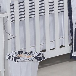 Saia de Berço Urso Navy Branca Saia de Berço Urso Navy Branca