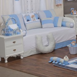 Kit Cama Babá Chevron Ursinho Athos Azul 10 Peças Kit Cama Babá Chevron Ursinho Athos Azul 10 Peças