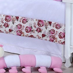 Saia de Cama Babá Ursinha Angel Branca Saia de Cama Babá Ursinha Angel Branca