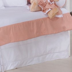 Saia de Cama Babá Ursa Princesa Kate Branca Saia de Cama Babá Ursa Princesa Kate Branca