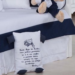 Saia de Cama Babá Urso Príncipe Willian Branca Saia de Cama Babá Urso Príncipe Willian Branca