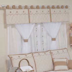 Cortina Quarto de Bebê Esplendor Cáqui 7 Peças Cortina Quarto de Bebê Esplendor Cáqui 7 Peças