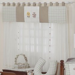 Cortina Quarto de Bebê Zoo Baby Palha 7 Peças Cortina Quarto de Bebê Zoo Baby Palha 7 Peças