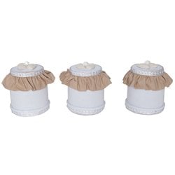 Jogo de Potes Esplendor Cáqui 3 Peças Jogo de Potes Esplendor Cáqui 3 Peças