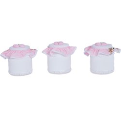 Jogo de Potes Angel Floral Rosa 3 Peças Jogo de Potes Angel Floral Rosa 3 Peças