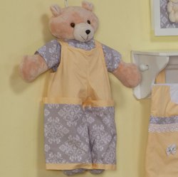 Urso Porta Fraldas Retrô Amarelo Urso Porta Fraldas Retrô Amarelo