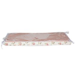 Trocador Plastificado Lacinho Floral Salmão Trocador Plastificado Lacinho Floral Salmão