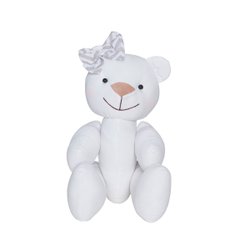 Ursinha Decorativa Retrô Cinza M Ursinha Decorativa Retrô Cinza M