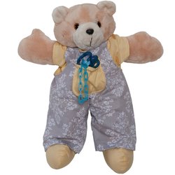 Urso Porta Chupeta Retrô Amarelo Urso Porta Chupeta Retrô Amarelo