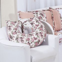 Almofada Amamentação Enxoval Bebê Menina Princesa Floral Almofada Amamentação Enxoval Bebê Menina Princesa Floral