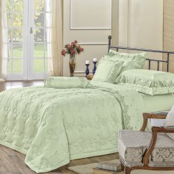Cobre Leito Queen Fiori Verde Percal 200 Fios 3 Peças Cobre Leito Queen Fiori Verde Percal 200 Fios 3 Peças