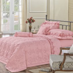 Cobre Leito Queen Fiori Rosê Percal 200 Fios 3 Peças Cobre Leito Queen Fiori Rosê Percal 200 Fios 3 Peças