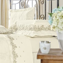 Jogo de Cama King Fiori Palha Percal 200 Fios 4 Peças Jogo de Cama King Fiori Palha Percal 200 Fios 4 Peças