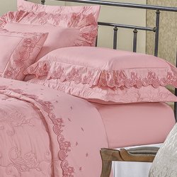 Jogo de Cama King Fiori Rosê Percal 200 Fios 4 Peças Jogo de Cama King Fiori Rosê Percal 200 Fios 4 Peças