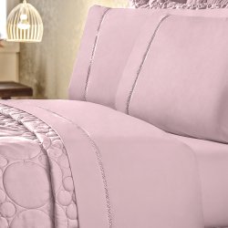 Jogo de Cama Queen Ávila Rosê 180 Fios 4 Peças Jogo de Cama Queen Ávila Rosê 180 Fios 4 Peças