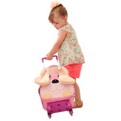 Mochila de Rodinha Cachorra Rosa Mochila de Rodinha Cachorra Rosa