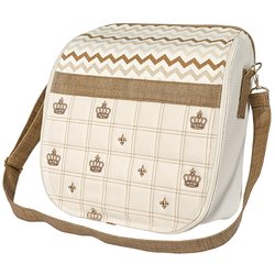 Bolsa Trocador Nobreza Chevron Palha Bolsa Trocador Nobreza Chevron Palha