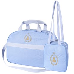Kit Bolsa Maternidade Basic Azul 2 Peças P e G Kit Bolsa Maternidade Basic Azul 2 Peças P e G