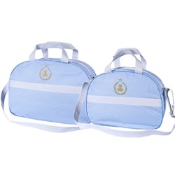 Kit Bolsa Maternidade Basic Azul 2 Peças M e G Kit Bolsa Maternidade Basic Azul 2 Peças M e G
