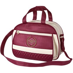Bolsa Maternidade Golden Palha e Bordô G Bolsa Maternidade Golden Palha e Bordô G